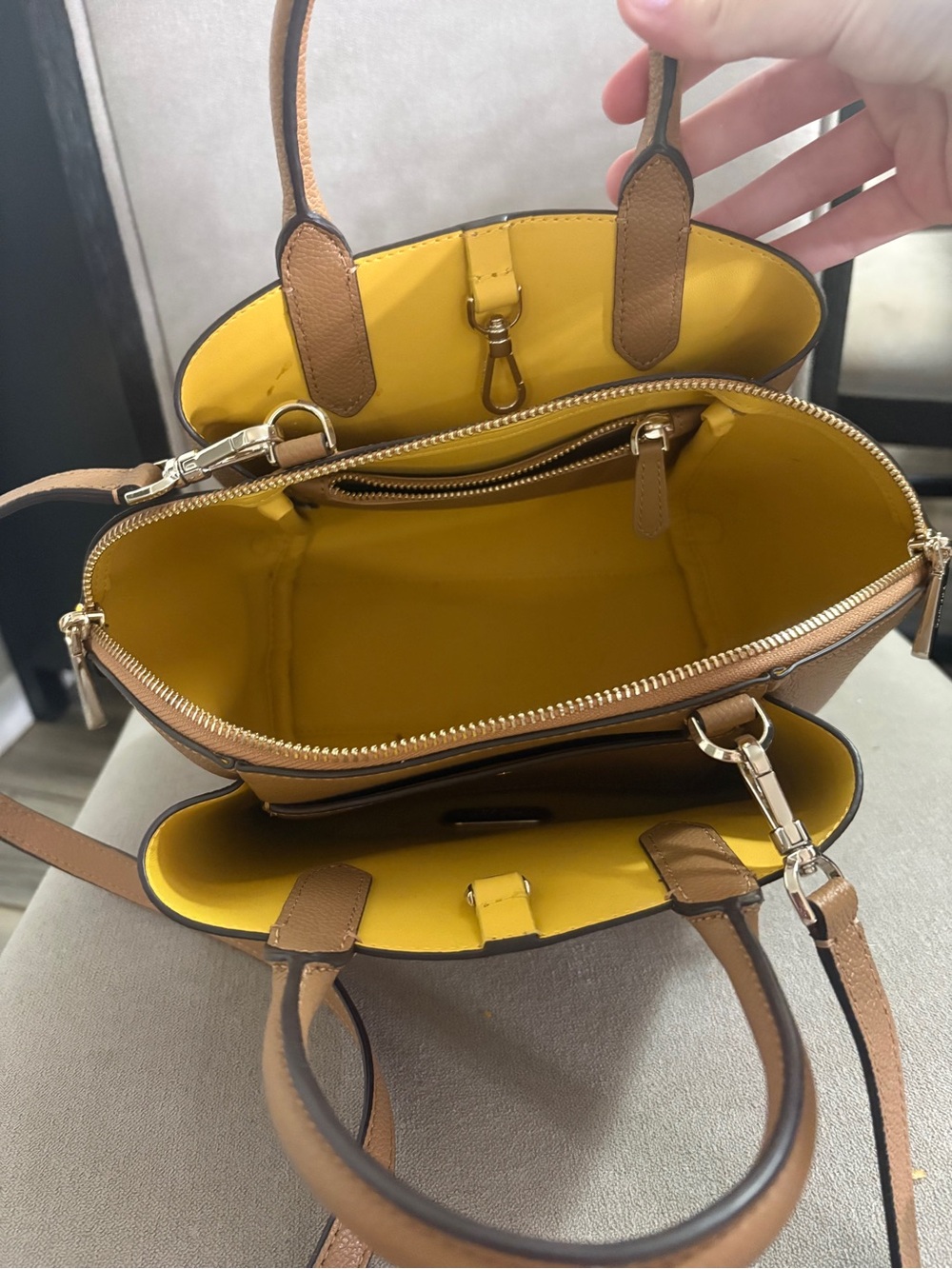 kate spade Tan Pebbled Leather Mini Satchel - Picture 2 of 3